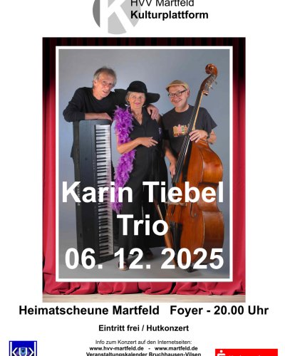Konzert: Karin Tiebel Trio am 06.12.2025
