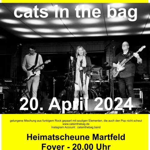 Vorankündigung: cats in the bag am 20. April